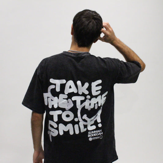 "Take the Time to Smile" Oversized Tee