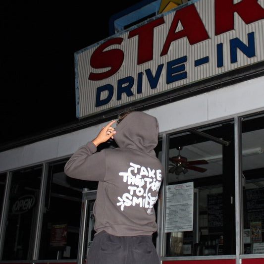 "Take the Time to Smile" Heavyweight Hoodie