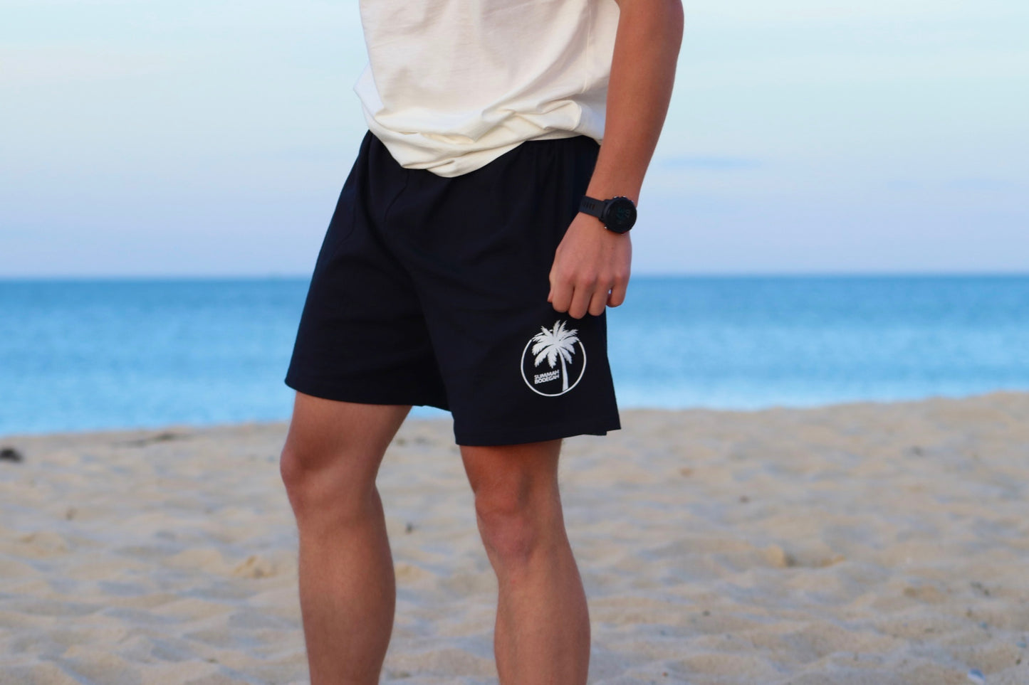 Black 6 Inch Inseam Shorts