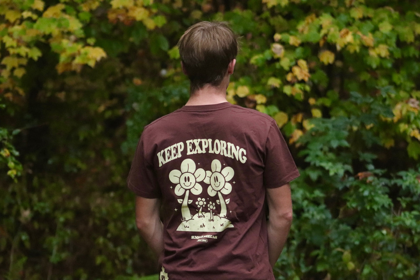 "Keep Exploring" Coffee Tee