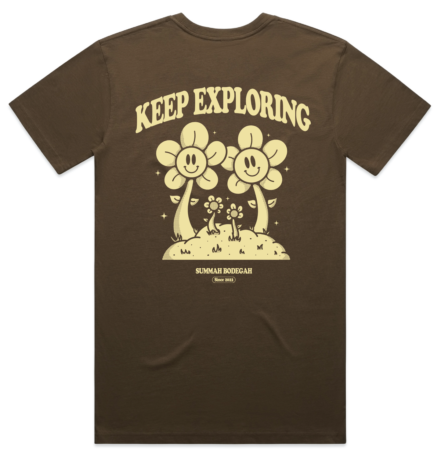 "Keep Exploring" Coffee Tee